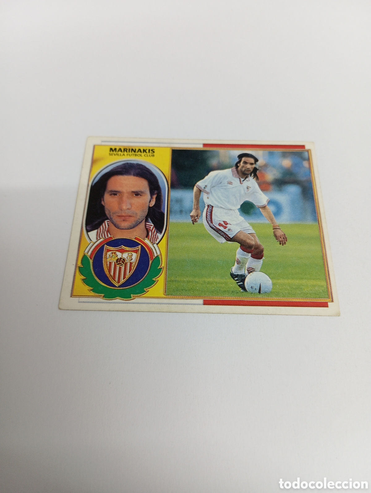 Football Stickers: MARINAKIS COLOCA Sevilla Liga Este 1996 1997 PANINI 96 97