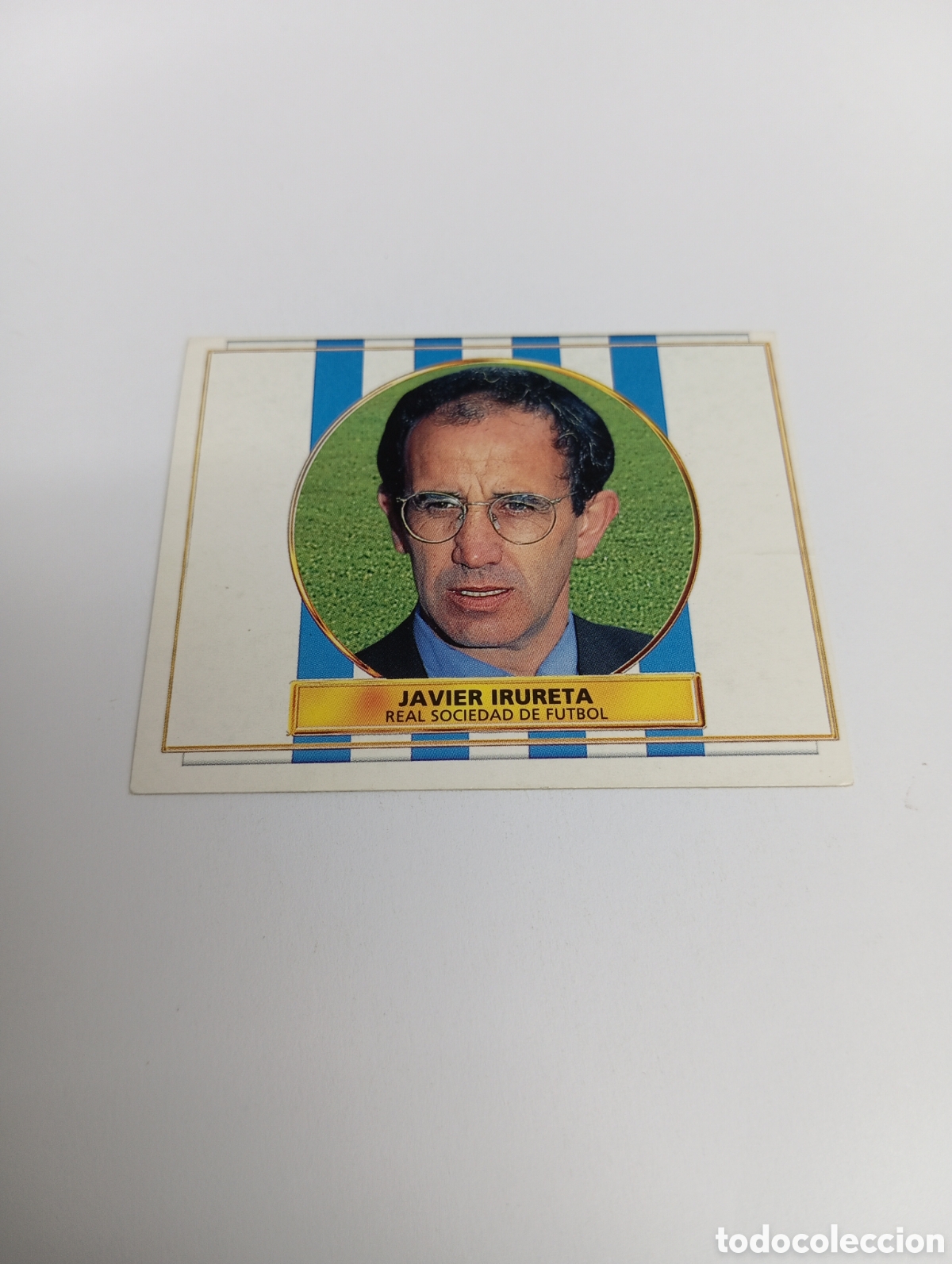 Cromos de Futebol: ENTRENADOR JAVIER IRURETA Real Sociedad Liga Este 1996 1997 PANINI 96 97