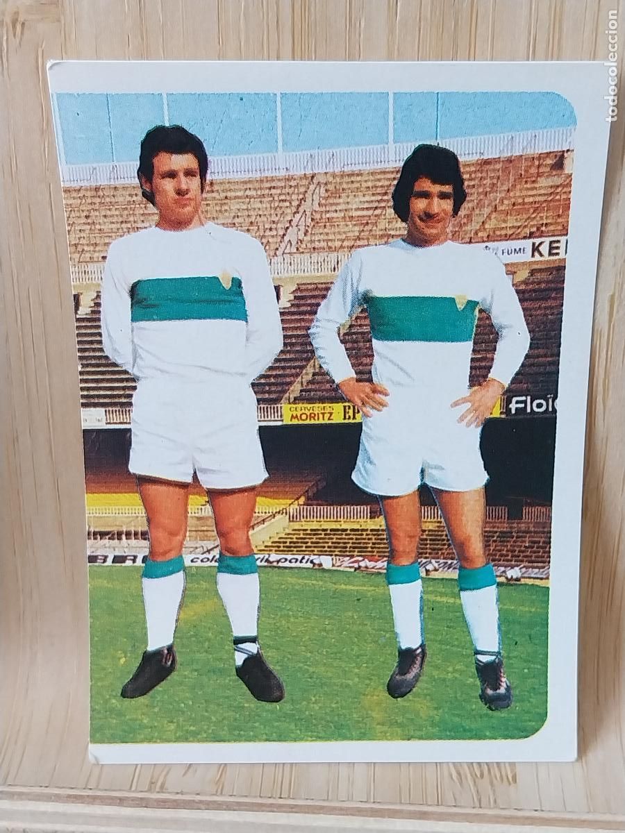 Football Stickers: CHIVA - SITJA ELCHE RUIROMER A&Ntilde;O 1975 75 76 CROMO 48 *+- SIN PEGAR NUNCA ROMERO