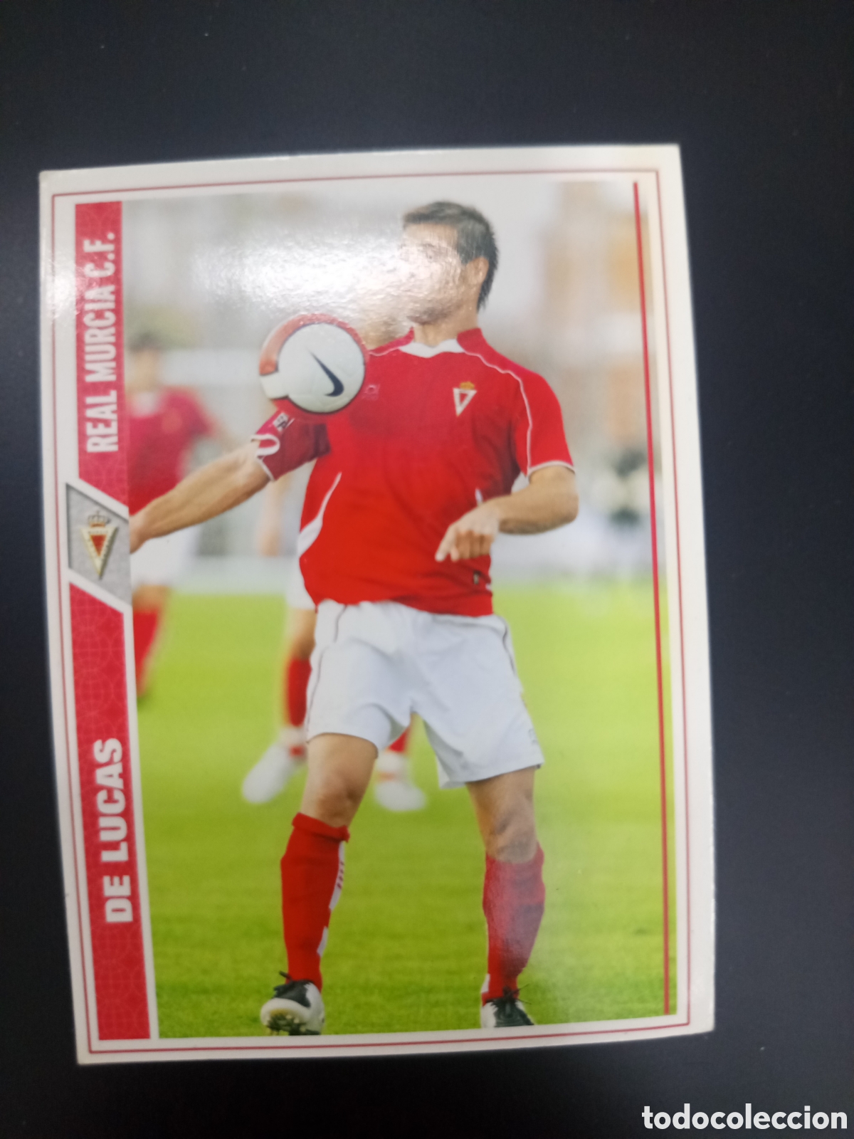 Fu&szlig;ball-Sticker: ❇️ CROMO ⚽ DE LUCAS MURCIA 07 08 2007 2008 MUNDICROMO ❇️