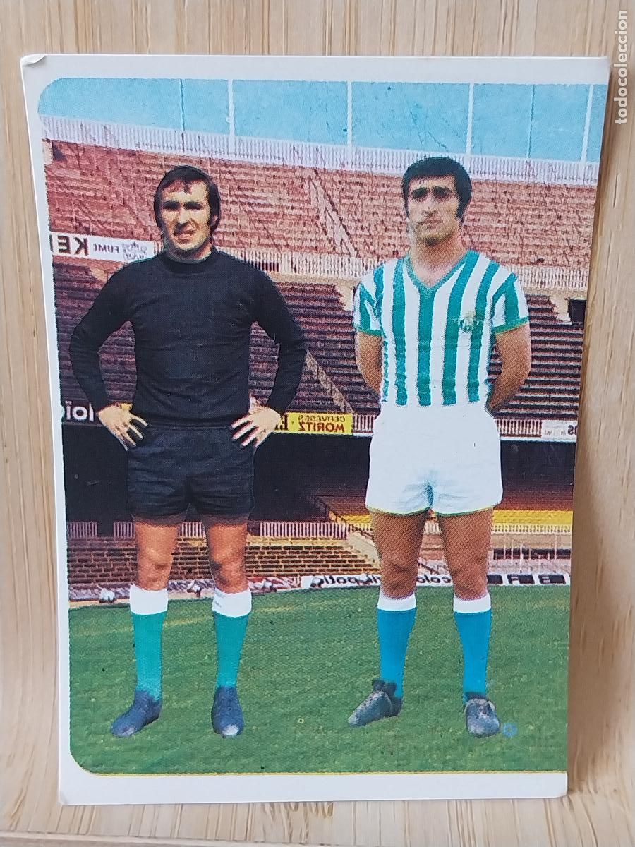 Cromos de F&uacute;tbol: BISCOCHO - ESNAOLA BETIS RUIROMER A&Ntilde;O 1975 75 76 CROMO 25 *+- SIN PEGAR NUNCA ROMERO