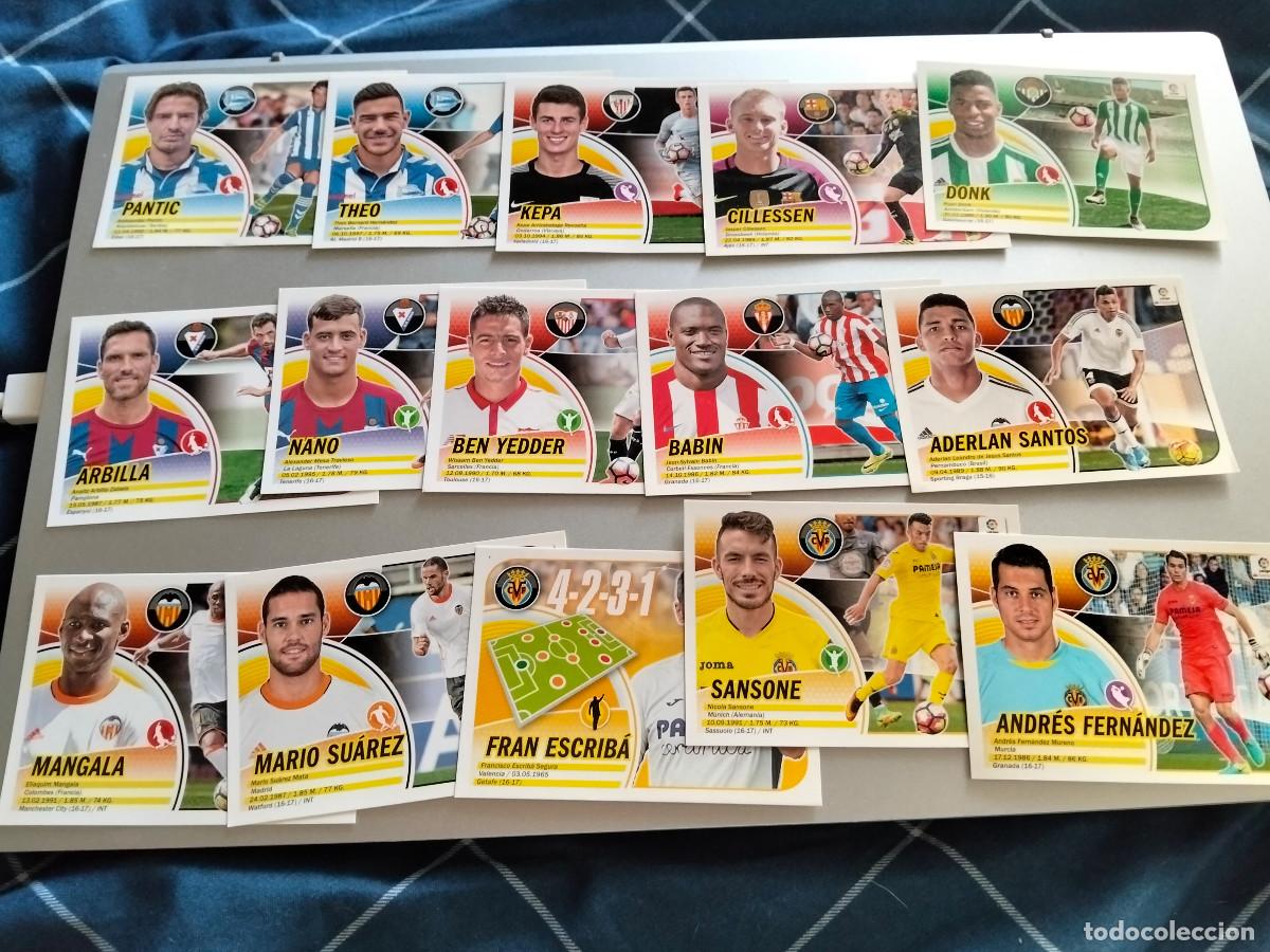 Cromos de F&uacute;tbol: liga este 2016 - 17 lote 15 COLOCAS DISTINTOS --- LEER ANUNCIO