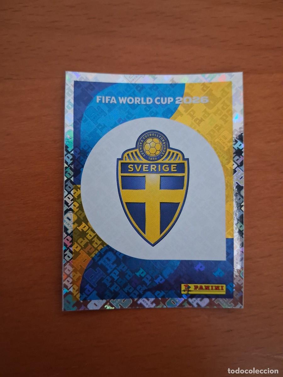 Cromos de F&uacute;tbol: Fifa World Cup 26 Mundial 2026 SWE 1 Suecia Escudo Logo