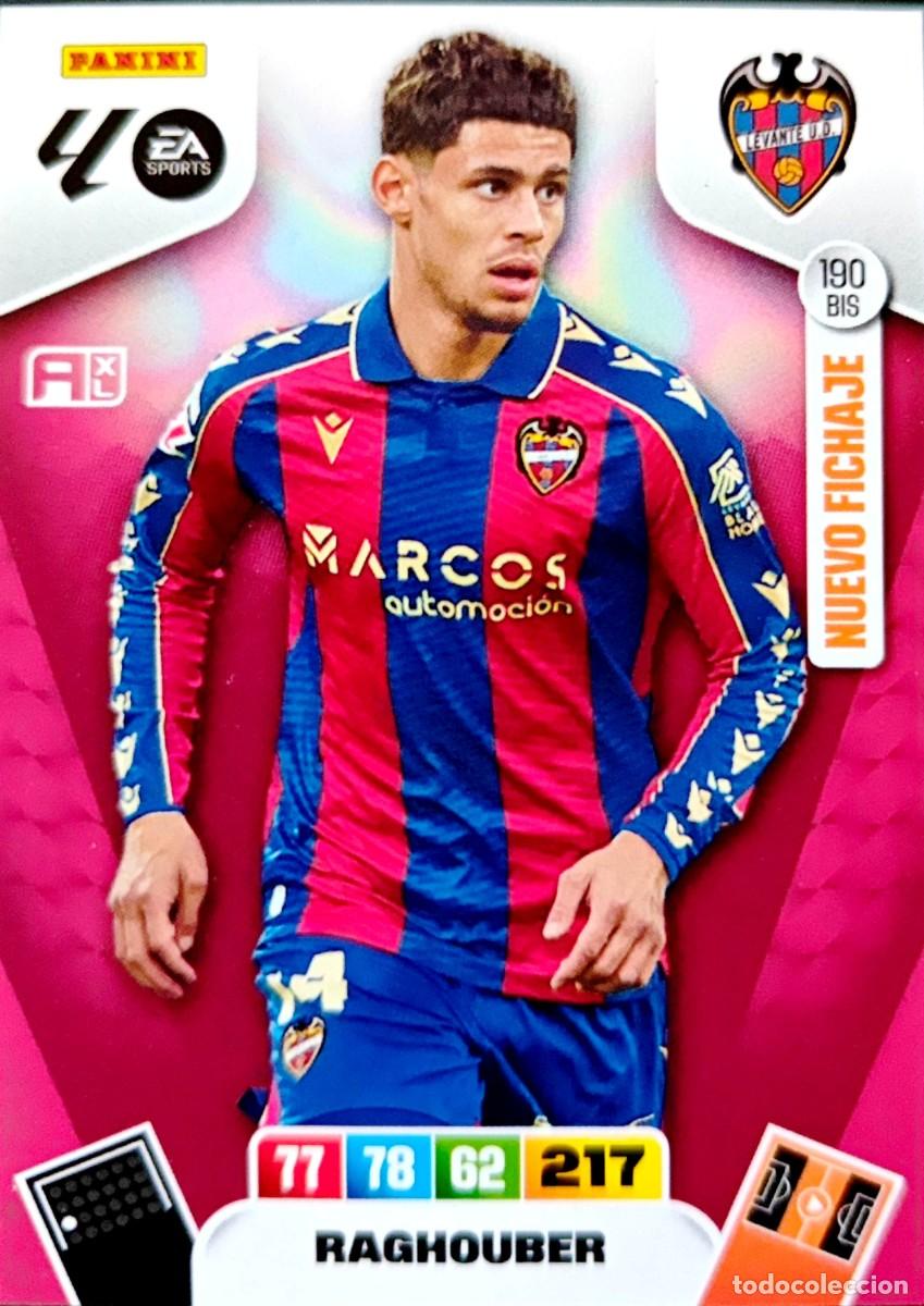 Cromos de F&uacute;tbol: 190 Bis Raghouber - Levante UD - NUEVO FICHAJE - PANINI ADRENALYN La Liga 2025 2026 25 26
