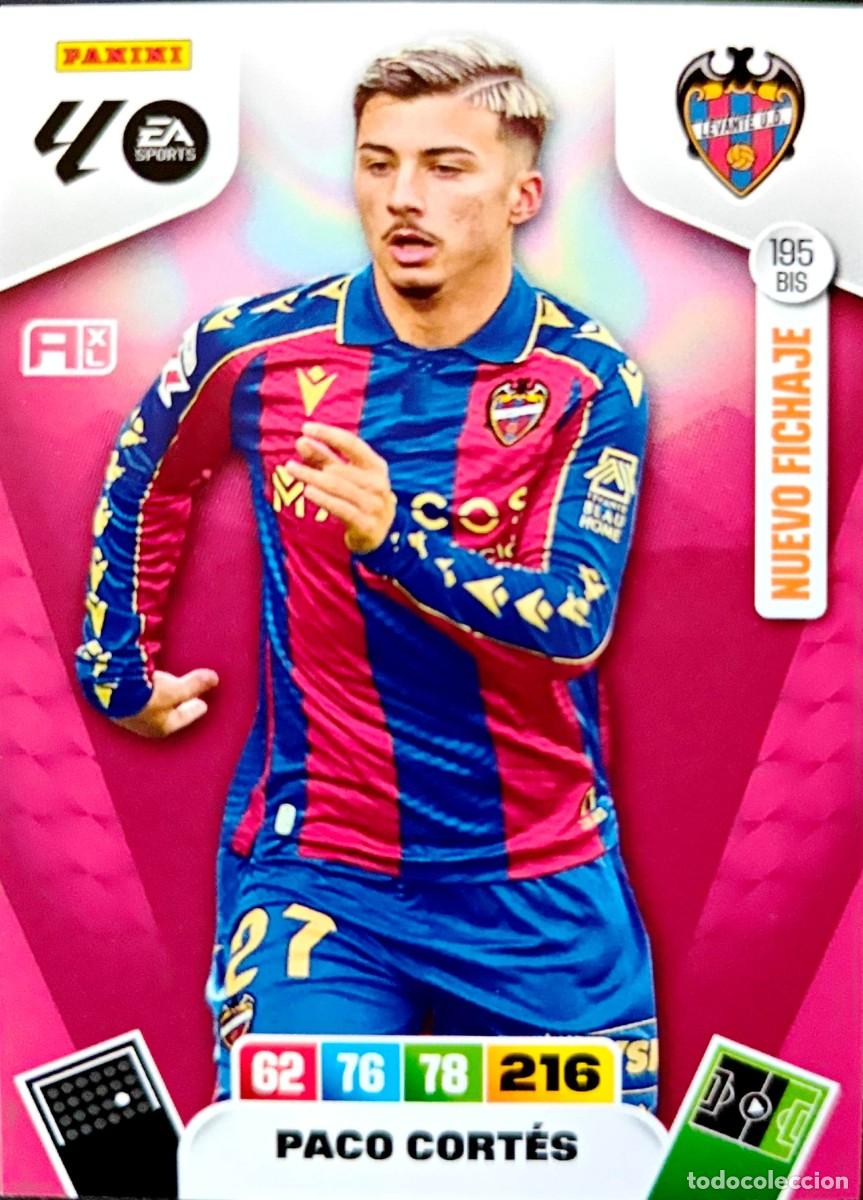 Cromos de F&uacute;tbol: 195 Bis Paco Cortes - Levante UD - NUEVO FICHAJE - PANINI ADRENALYN La Liga 2025 2026 25 26