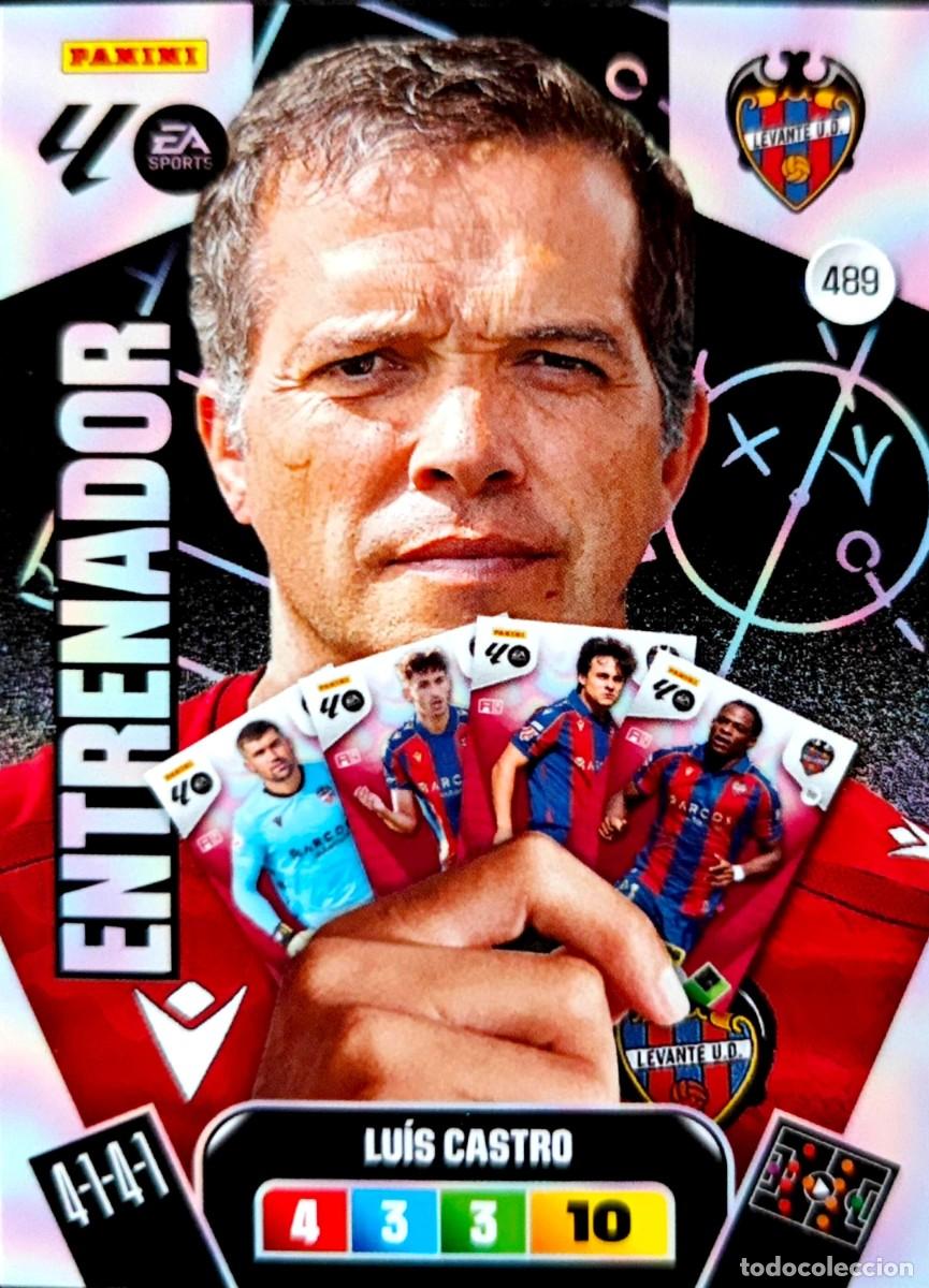 Cromos de F&uacute;tbol: 489 Luis Castro - Levante UD - ENTRENADOR - PANINI ADRENALYN La Liga 2025 2026 25 26
