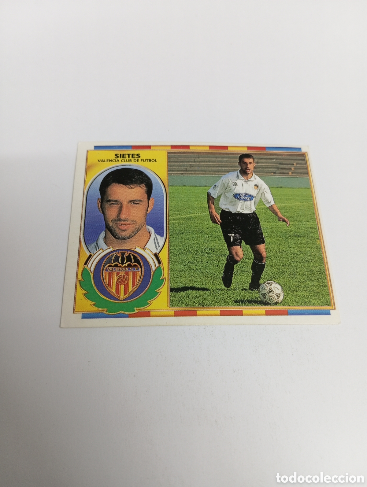 Cromos de F&uacute;tbol: SIETES Valencia Liga Este 1996 1997 PANINI 96 97