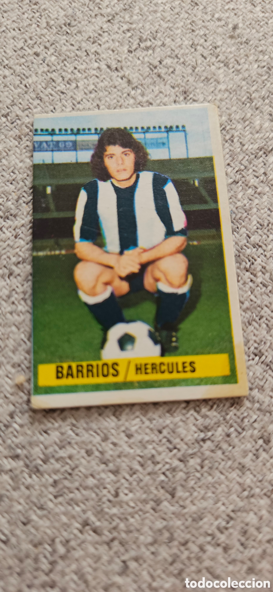 Figurine di Calcio: Barrios h&eacute;rcules fichaje 7 este 1974 1975 74 75 sin pegar