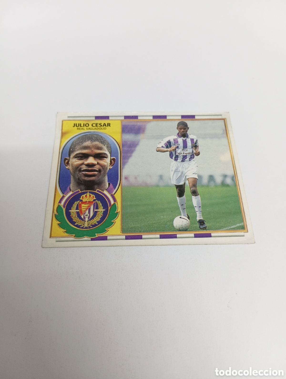 Fu&szlig;ball-Sticker: JULIO CESAR COLOCA Valladolid Liga Este 1996 1997 PANINI 96 97