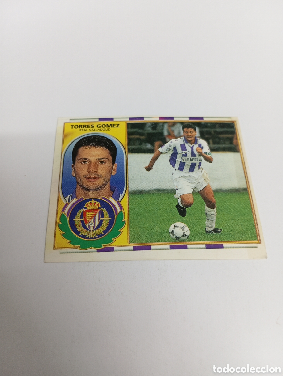 Fu&szlig;ball-Sticker: TORRES G&Oacute;MEZ Valladolid Liga Este 1996 1997 PANINI 96 97