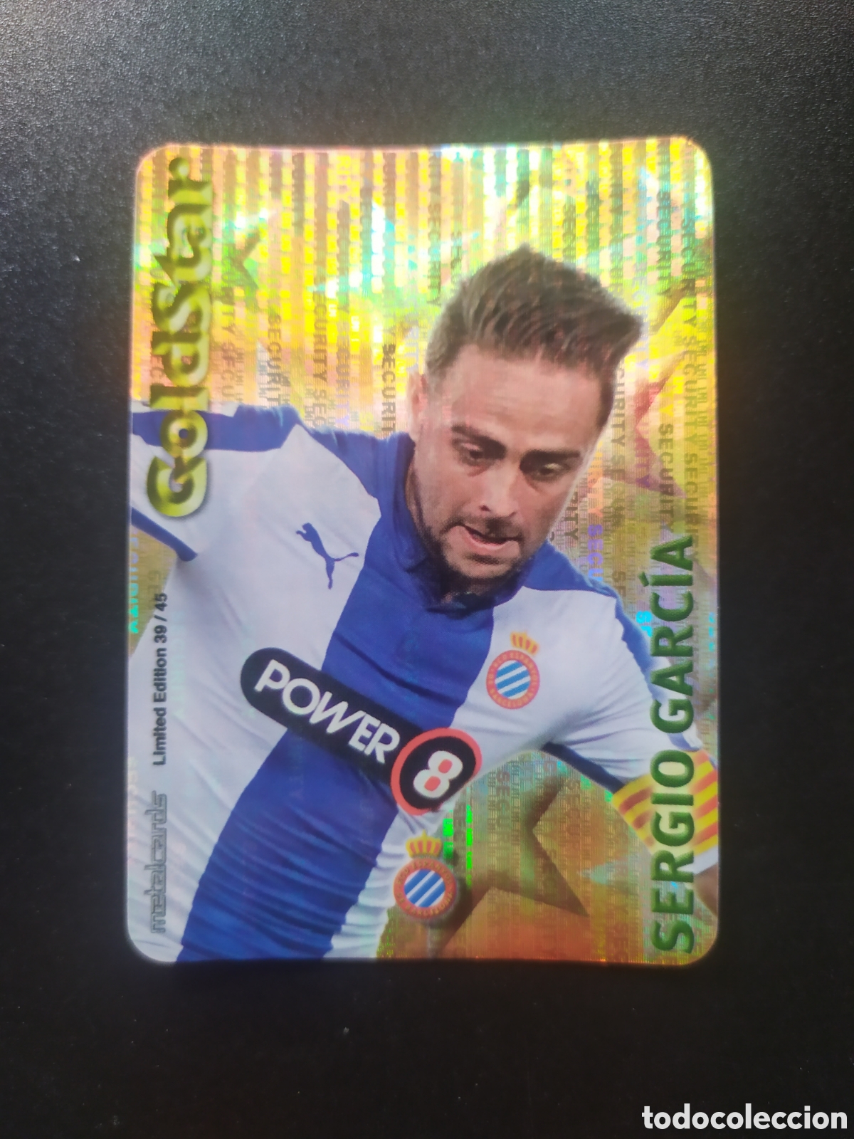 Cromos de F&uacute;tbol: Mundicromo fichas Liga 2014 2015 14 15 Sergio Garc&iacute;a goldstar security limited 39/45 Espanyol