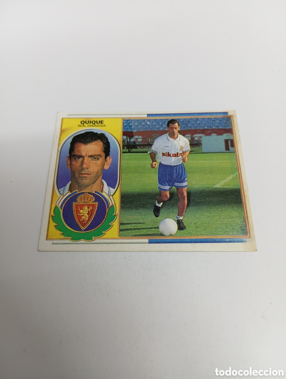 Cromos de F&uacute;tbol: QUIQUE COLOCA Zaragoza Liga Este 1996 1997 PANINI 96 97