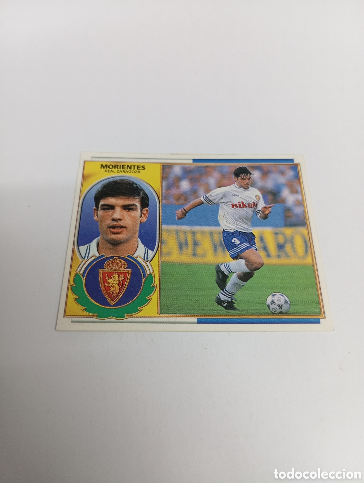Cromos de F&uacute;tbol: MORIENTES Zaragoza Liga Este 1996 1997 PANINI 96 97