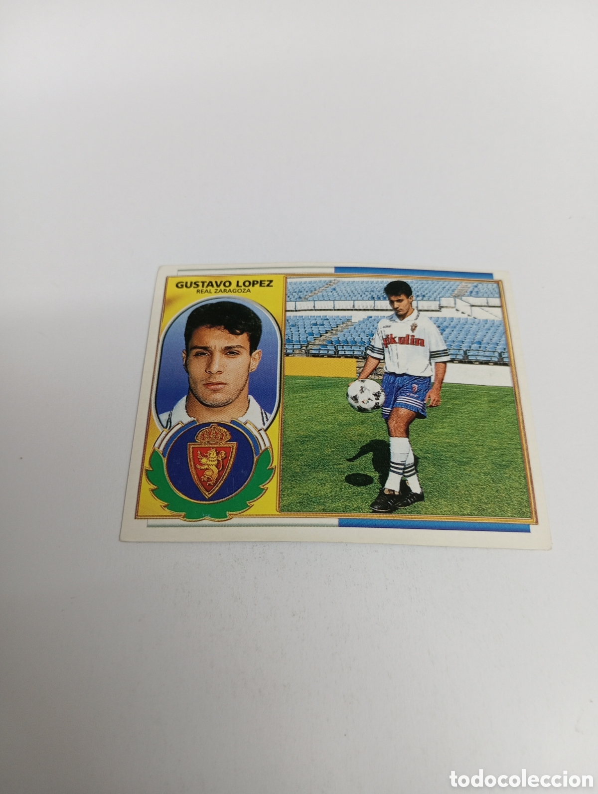 Cromos de F&uacute;tbol: GUSTAVO L&Oacute;PEZ Zaragoza Liga Este 1996 1997 PANINI 96 97