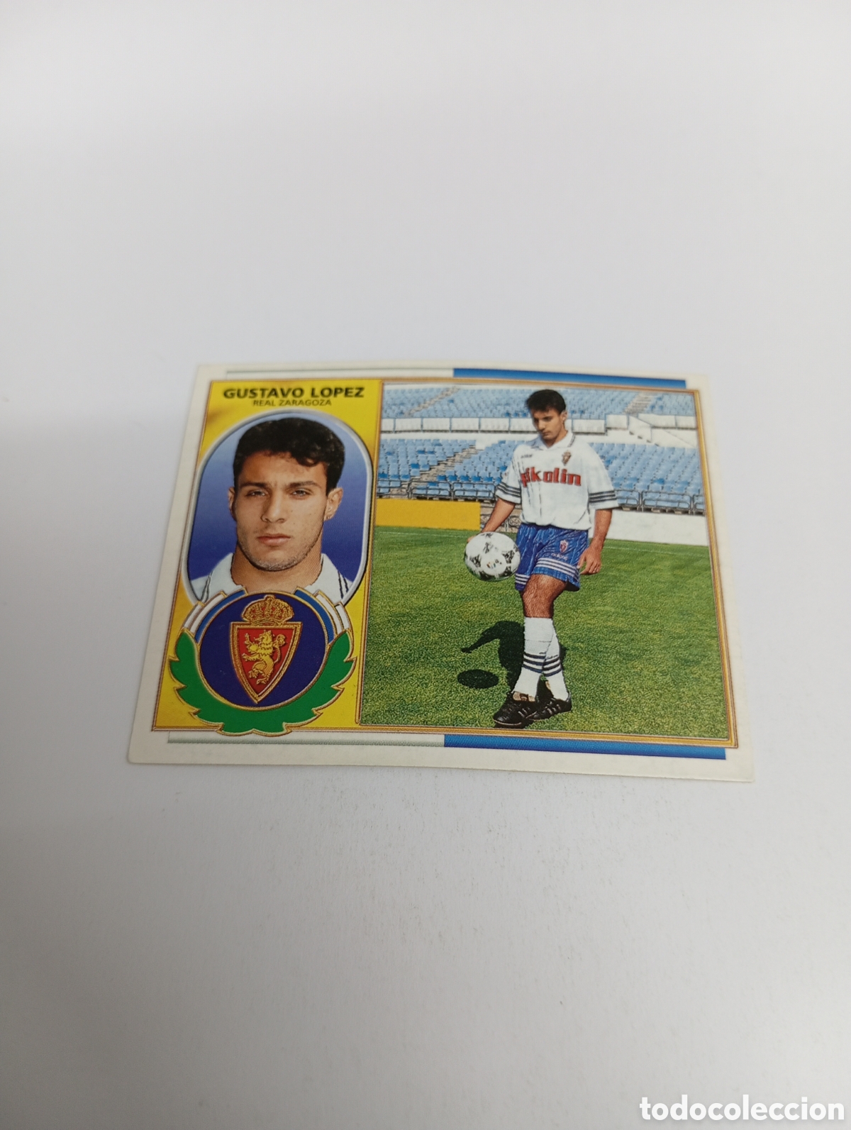 Cromos de F&uacute;tbol: GUSTAVO L&Oacute;PEZ Zaragoza Liga Este 1996 1997 PANINI 96 97