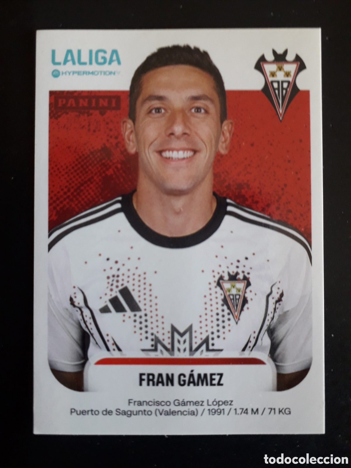 Fu&szlig;ball-Sticker: FRAN G&Aacute;MEZ ALBACETE N&deg; 6 LALIGA HYPERMOTION 25 26 2025 2026 PANINI SIN PEGAR PEDIDO M&Iacute;NIMO 3&euro;