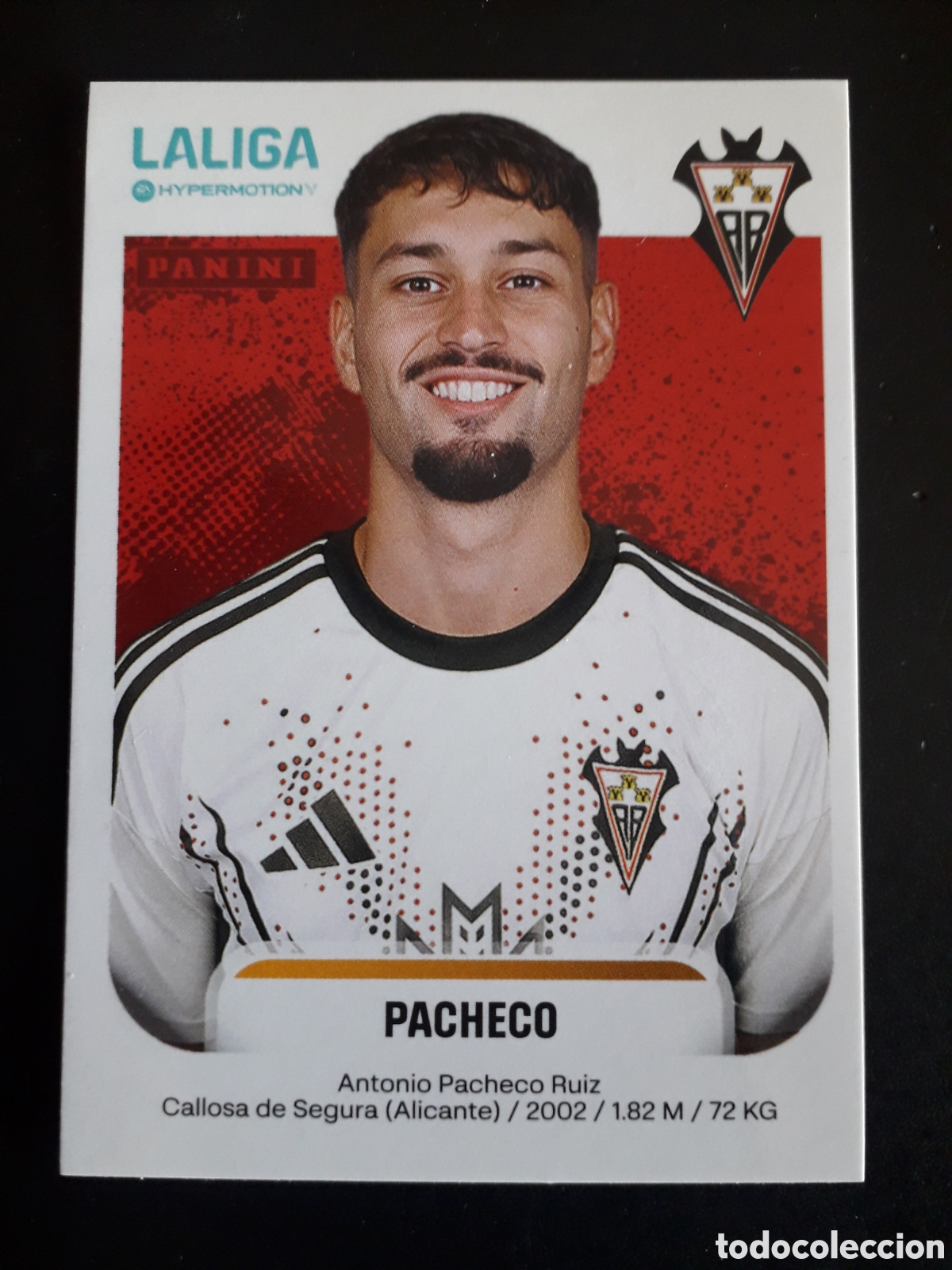 Cromos de F&uacute;tbol: PACHECO ALBACETE N&deg; 14 LALIGA HYPERMOTION 25 26 2025 2026 PANINI SIN PEGAR PEDIDO M&Iacute;NIMO 3&euro;