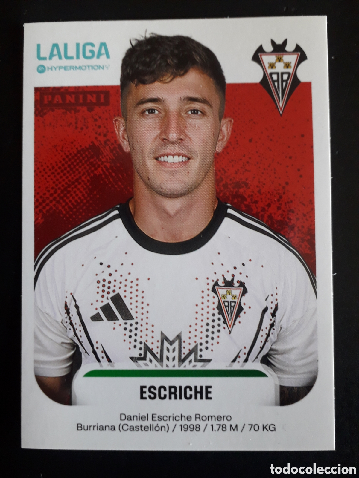 Cromos de F&uacute;tbol: ESCRICHE ALBACETE N&deg; 18 A LALIGA HYPERMOTION 25 26 2025 2026 PANINI SIN PEGAR PEDIDO M&Iacute;NIMO 3&euro;