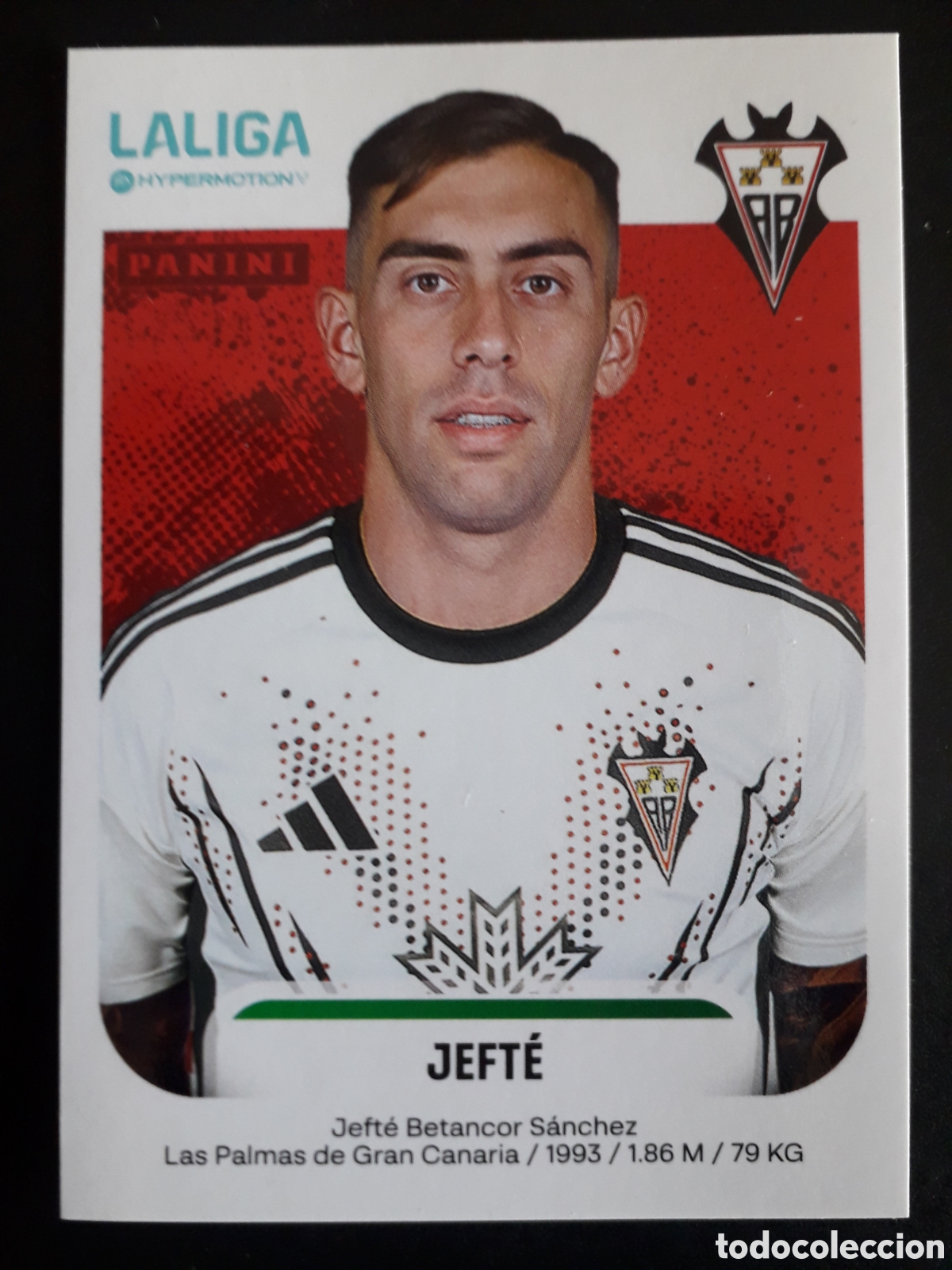 Cromos de F&uacute;tbol: JEFT&Eacute; ALBACETE N&deg; 19 LALIGA HYPERMOTION 25 26 2025 2026 PANINI SIN PEGAR PEDIDO M&Iacute;NIMO 3&euro;