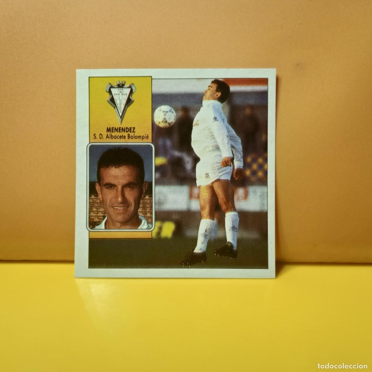 Cartes &agrave; collectionner de Football: EDICIONES ESTE 1991 1992 91 92 S.D ALBACETE MENENDEZ
