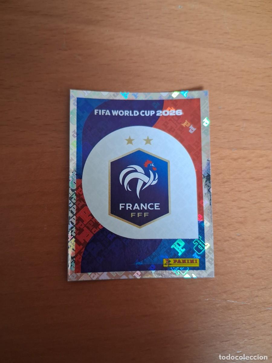 Cromos de F&uacute;tbol: Fifa World Cup 26 Mundial 2026 FRA 1 Francia Escudo Logo
