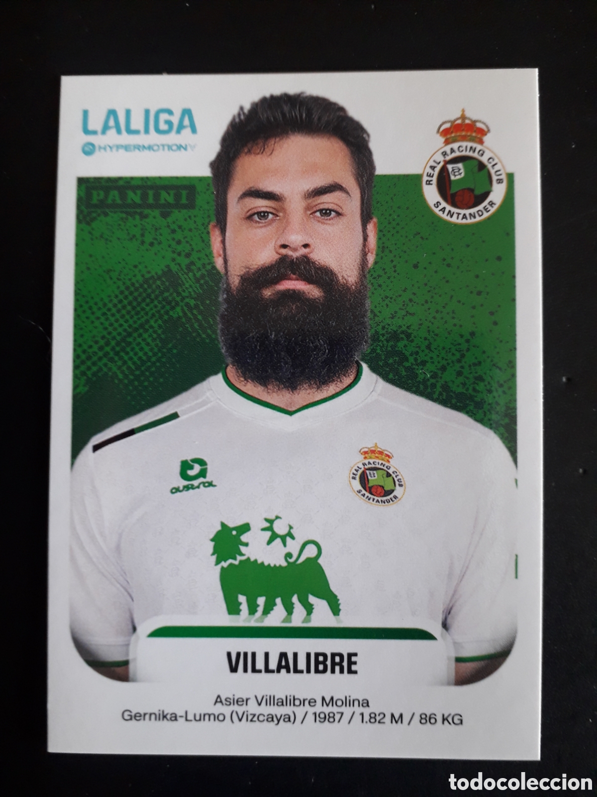 Cromos de F&uacute;tbol: VILLALIBRE RACING DE SANTANDER N&deg; 342 LALIGA HYPERMOTION 25 26 2025 2026 PANINI PEDIDO M&Iacute;NIMO 3&euro;