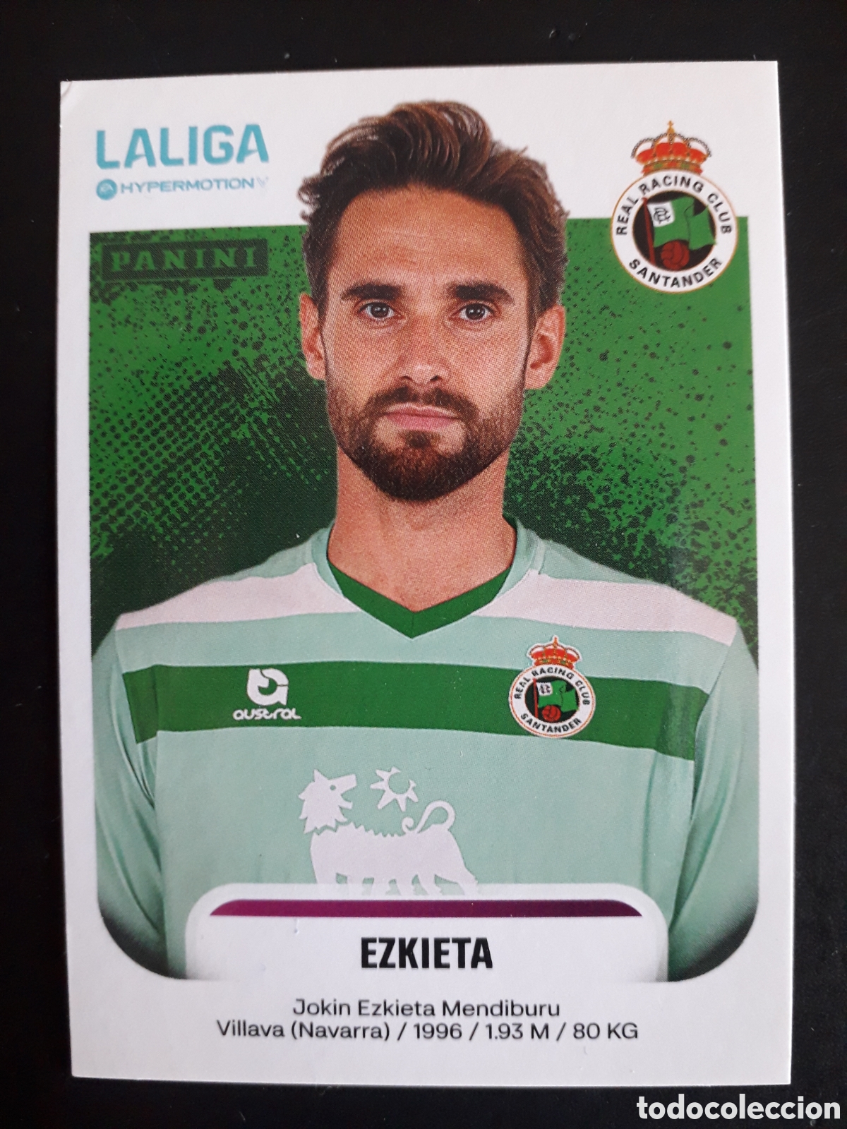 Cromos de F&uacute;tbol: EZKIETA RACING DE SANTANDER N&deg; 327 LALIGA HYPERMOTION 25 26 2025 2026 PANINI PEDIDO M&Iacute;NIMO 3&euro;