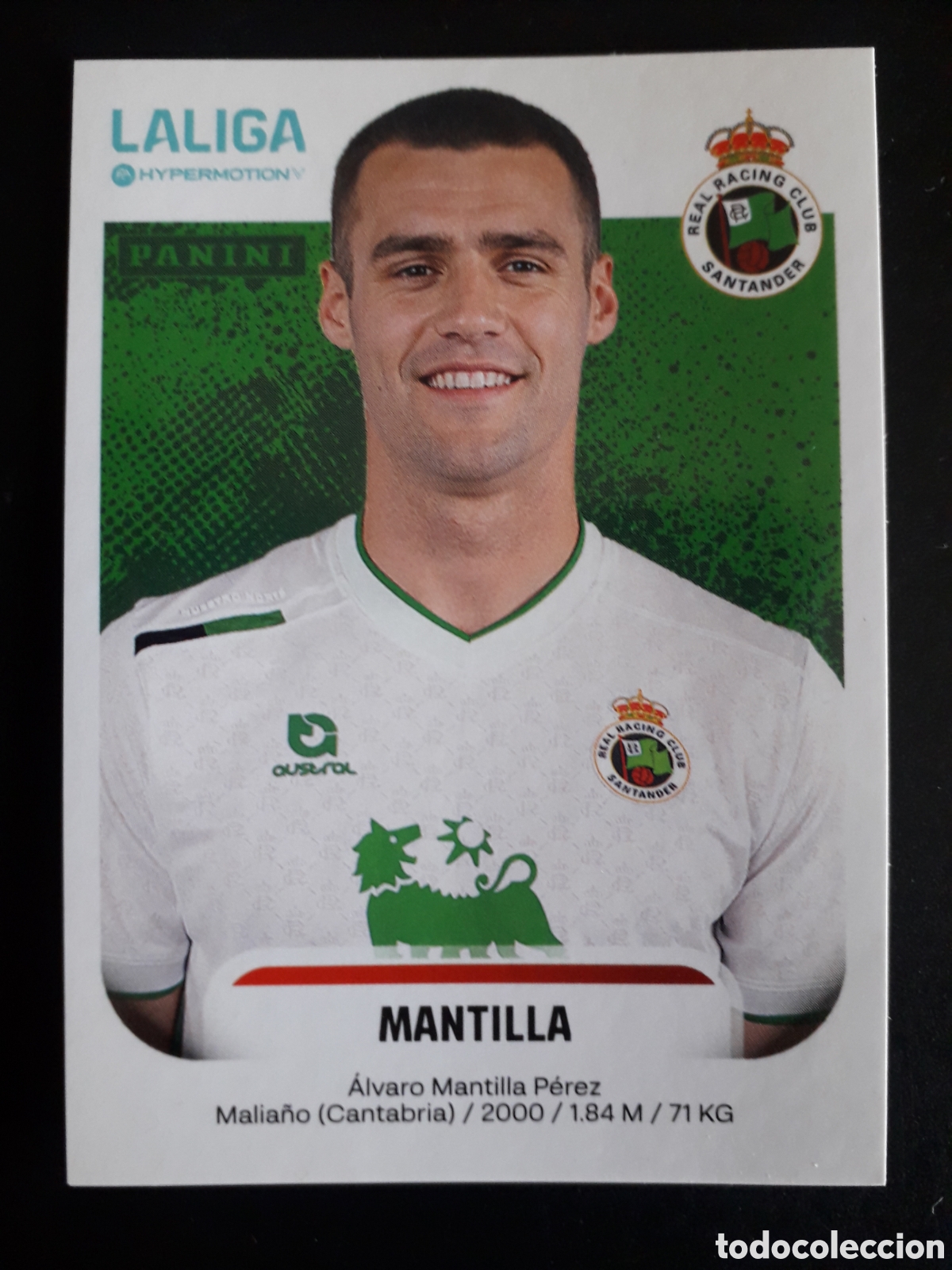 Figurine di Calcio: MANTILLA RACING DE SANTANDER N&deg; 329 A LALIGA HYPERMOTION 25 26 2025 2026 PANINI PEDIDO M&Iacute;NIMO 3&euro;