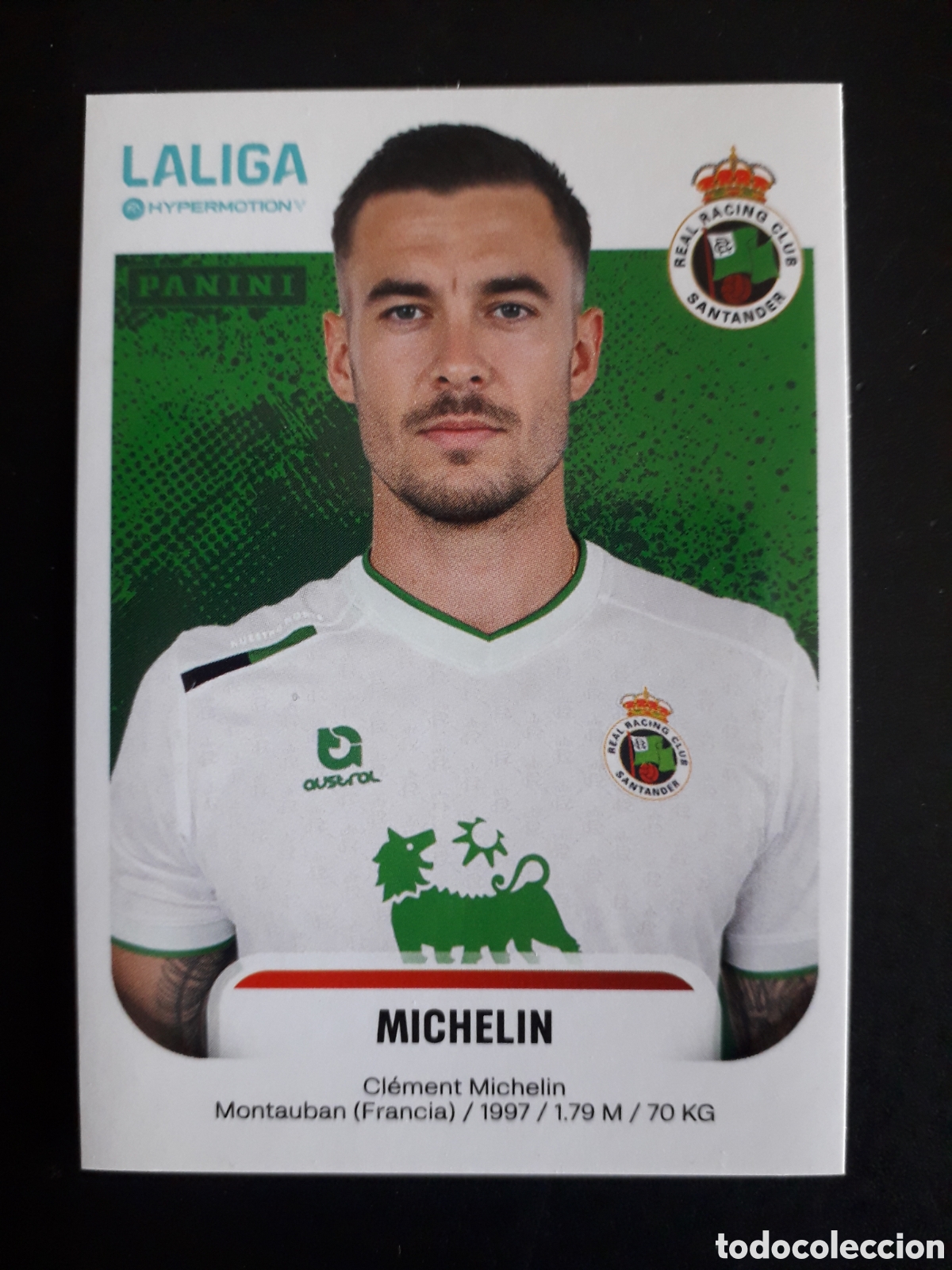 Figurine di Calcio: MICHELIN RACING DE SANTANDER N&deg; 329 B LALIGA HYPERMOTION 25 26 2025 2026 PANINI PEDIDO M&Iacute;NIMO 3&euro;