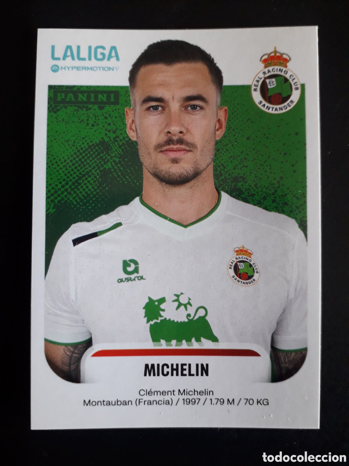 Cromos de Futebol: MICHELIN RACING DE SANTANDER N&deg; 329 B LALIGA HYPERMOTION 25 26 2025 2026 PANINI PEDIDO M&Iacute;NIMO 3&euro;