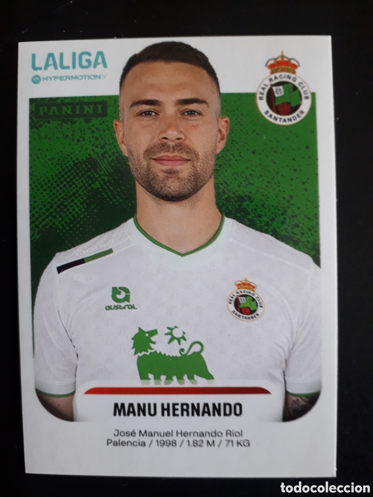 Cartes &agrave; collectionner de Football: MANU HERNANDO RACING DE SANTANDER N&deg; 331 LALIGA HYPERMOTION 25 26 2025 2026 PANINI PEDIDO M&Iacute;NIMO 3&euro;