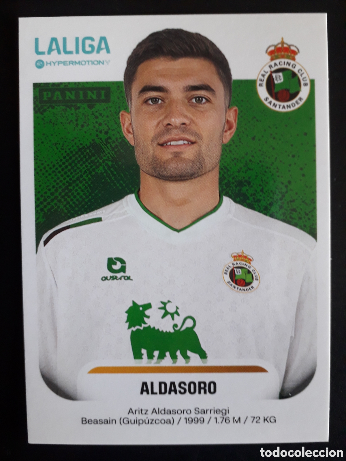Cromos de F&uacute;tbol: ALDASORO RACING DE SANTANDER N&deg; 335 LALIGA HYPERMOTION 25 26 2025 2026 PANINI PEDIDO M&Iacute;NIMO 3&euro;