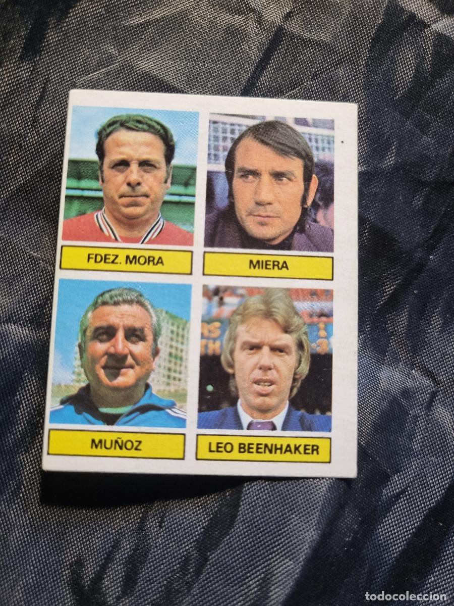 Cromos de F&uacute;tbol: ENTRENADORES: MORA, MIERA, MU&Ntilde;OZ, BEEN...SIN PEGAR. ESTE 81/82, 1981/82, 1981/1982. PEDIDO MINIMO 3&euro;