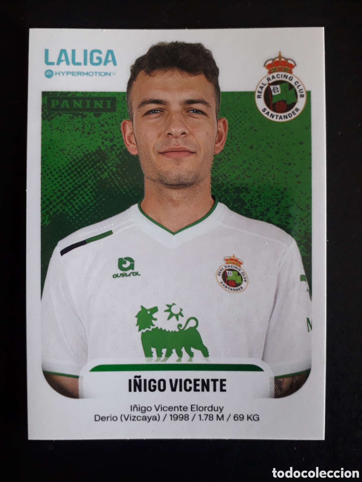 Cromos de F&uacute;tbol: &Iacute;&Ntilde;IGO VICENTE RACING SANTANDER N&deg; 339 LALIGA HYPERMOTION 25 26 2025 2026 PANINI PEDIDO M&Iacute;NIMO 3&euro;