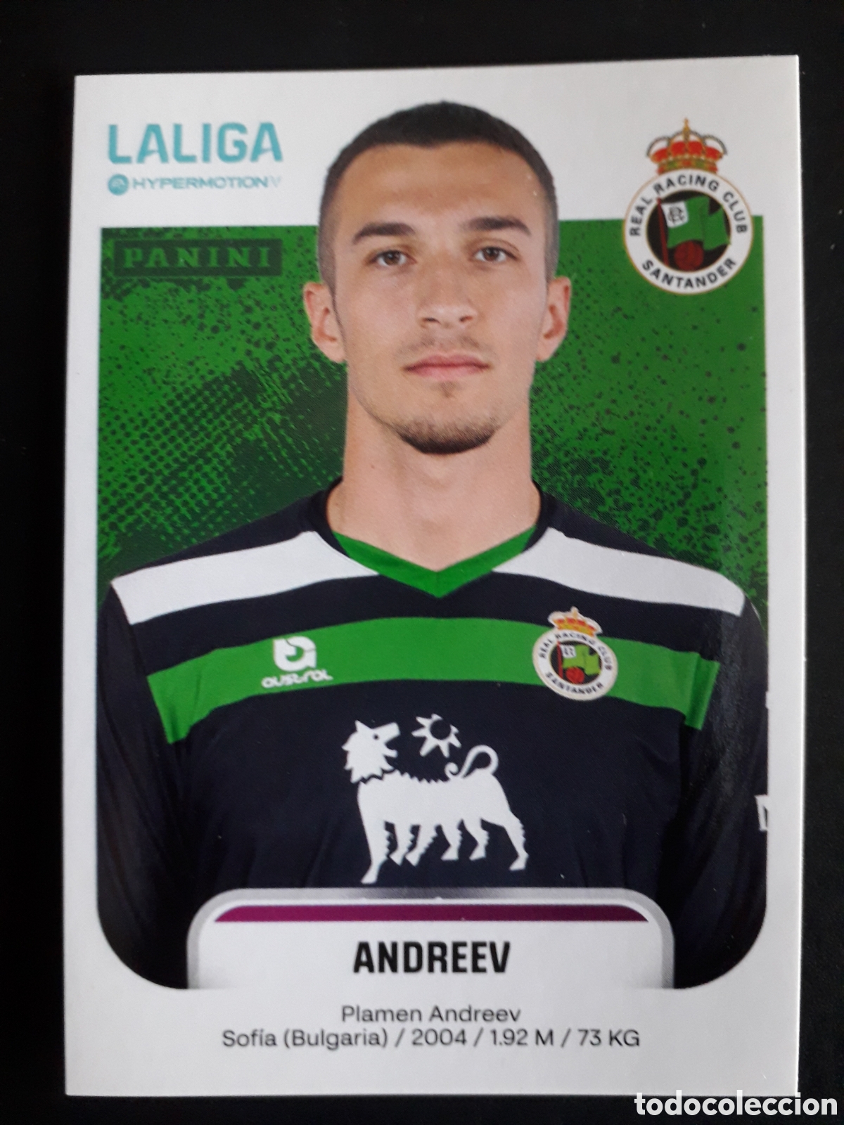 Cromos de F&uacute;tbol: ANDREW RACING DE SANTANDER N&deg; 328 LALIGA HYPERMOTION 25 26 2025 2026 PANINI SIN PEG PEDIDO M&Iacute;NIMO 3&euro;