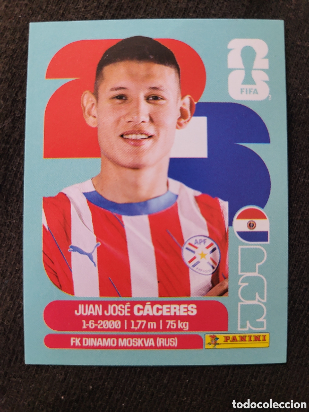 Cromos de F&uacute;tbol: PAR 6 Juan Jos&eacute; C&aacute;ceres [Sticker] / FIFA World Cup 2026