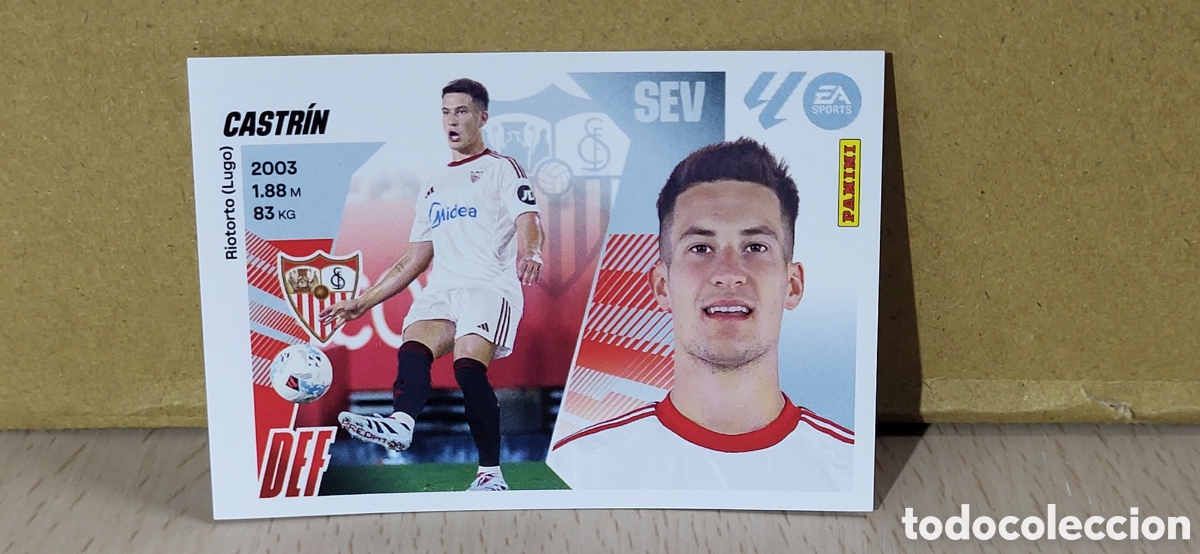 Cartes &agrave; collectionner de Football: CASTRIN SEVILLA N&ordm; 8 BIS COLOCA LIGA ESTE 25 26 2025 2026 PANINI