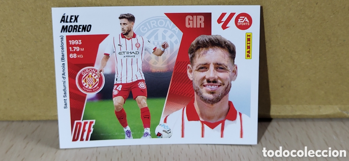 Cromos de Futebol: ALEX MORENO GIRONA N&ordm; 10 BIS COLOCA LIGA ESTE 25 26 2025 2026 PANINI