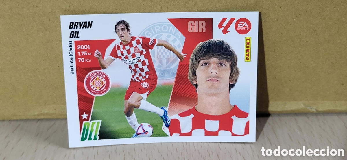 Cromos de Futebol: BRYAN GIL GIRONA N&ordm; 17 BIS COLOCA LIGA ESTE 25 26 2025 2026 PANINI