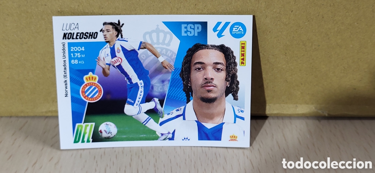 Cromos de F&uacute;tbol: KOLEOSHO RCD ESPA&Ntilde;OL ESPANYOL N&ordm; 17 BIS COLOCA LIGA ESTE 25 26 2025 2026 PANINI