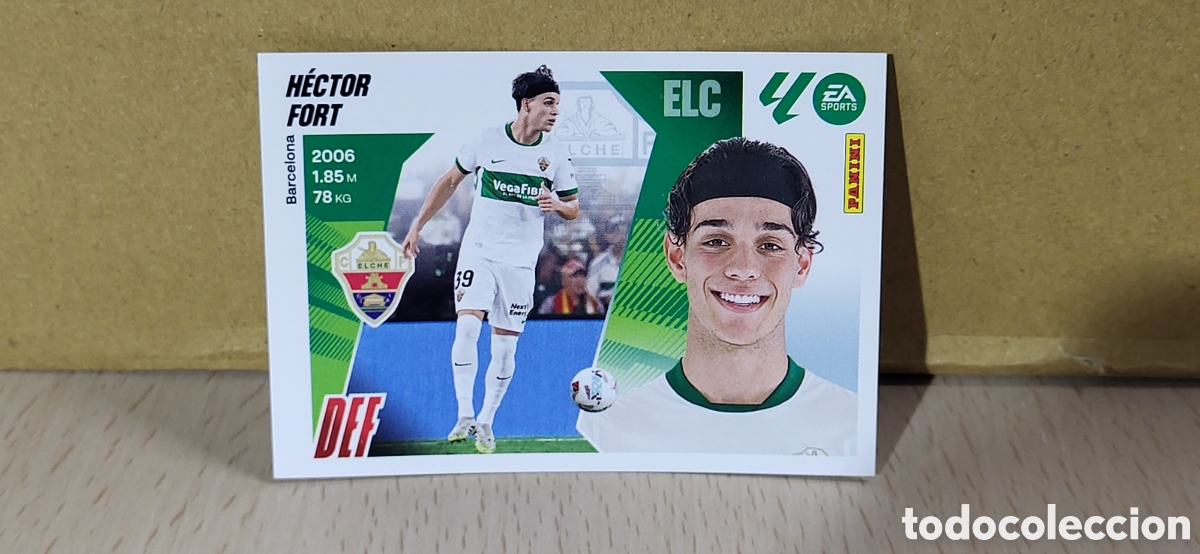 Fu&szlig;ball-Sticker: HECTOR FORT ELCHE N&ordm; 6 BIS COLOCA LIGA ESTE 25 26 2025 2026 PANINI