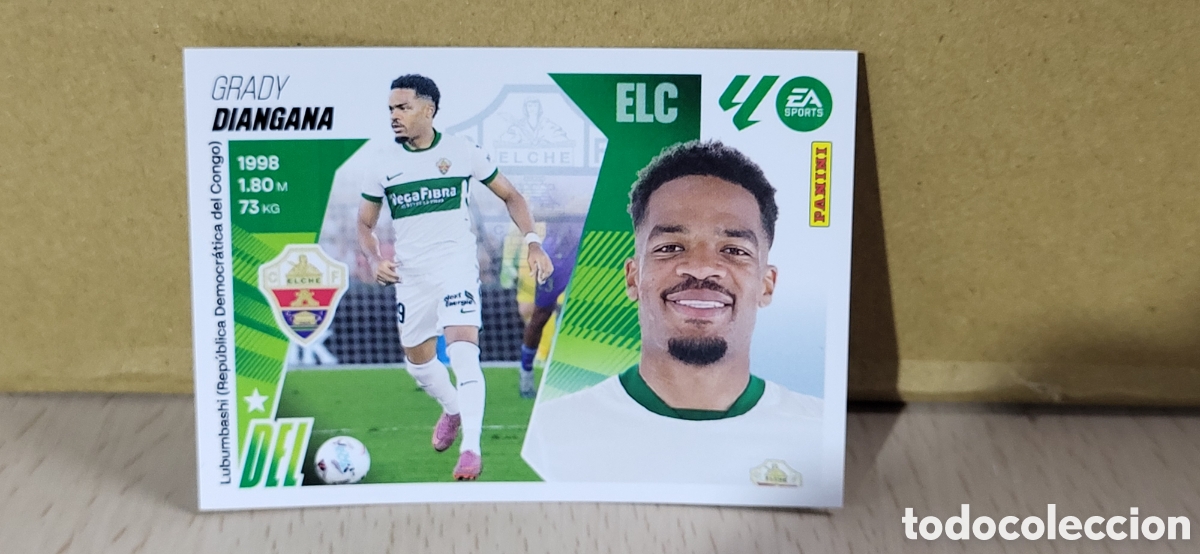 Fu&szlig;ball-Sticker: DIANGANA ELCHE N&ordm; 20 BIS COLOCA LIGA ESTE 25 26 2025 2026 PANINI