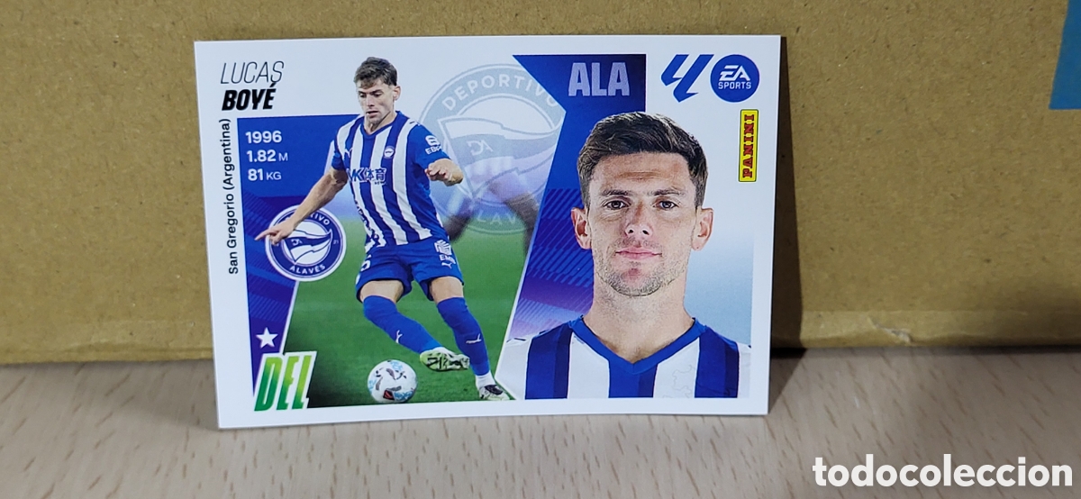 Fu&szlig;ball-Sticker: BOYE ALAVES N&ordm; 19 BIS COLOCA LIGA ESTE 25 26 2025 2026 PANINI