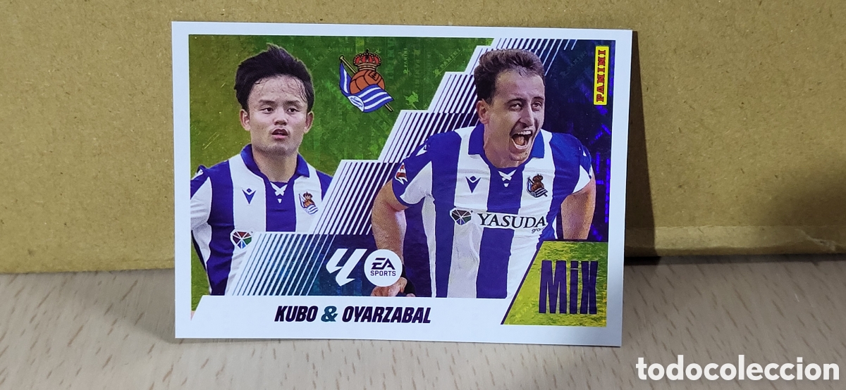 Cartes &agrave; collectionner de Football: KUBO OYARZABAL REAL SOCIEDAD N&ordm; 17 MIX LIGA ESTE 25 26 2025 2026 PANINI