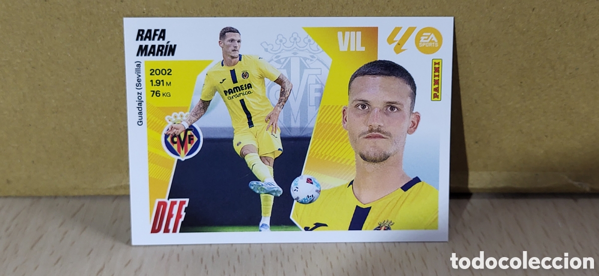 Cartes &agrave; collectionner de Football: RAFA MARIN VILLARREAL ULTIMOS FICHAJES N&ordm; 5 LIGA ESTE 25 26 2025 2026 PANINI