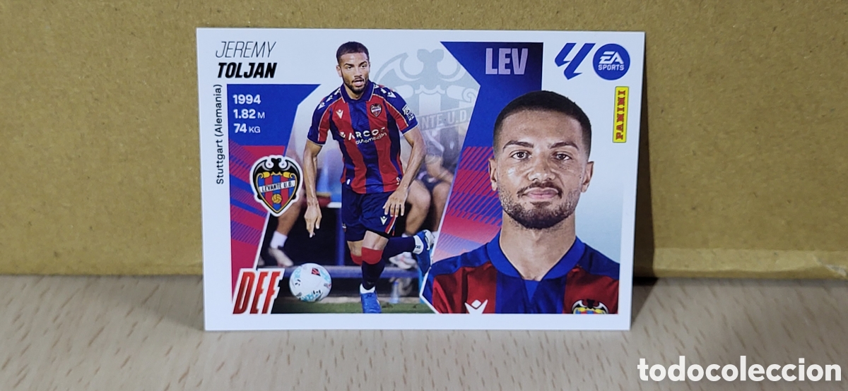 Fu&szlig;ball-Sticker: TOLJAN LEVANTE ULTIMOS FICHAJES N&ordm; 6 LIGA ESTE 25 26 2025 2026 PANINI