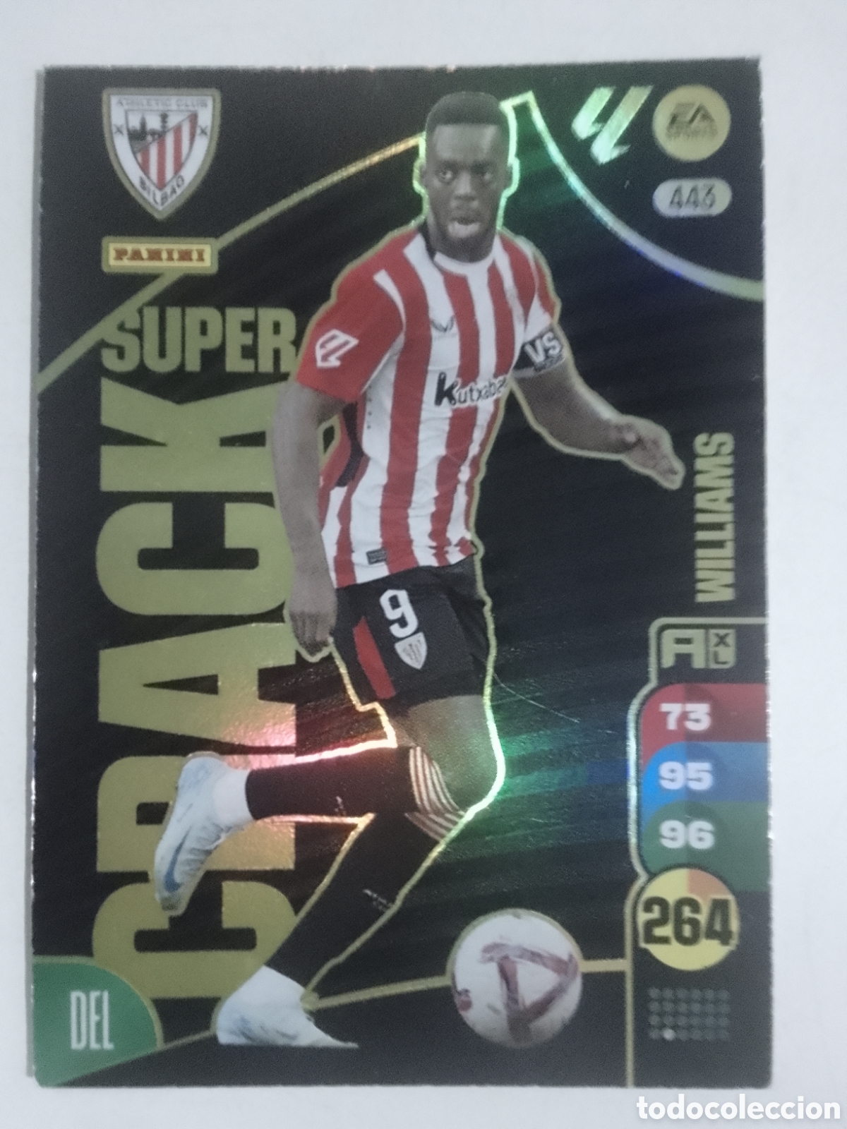Cromos de F&uacute;tbol: Adrenalyn XL 2024-25 n&deg; 443 Williams &bull; Athletic Club. SUPER CRACK.