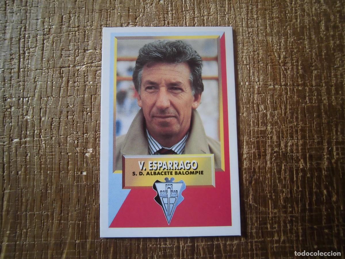Cromos de F&uacute;tbol: ALBACETE ENTRENADOR V&Iacute;CTOR ESP&Aacute;RRAGO LIGA 93-94 EDICIONES ESTE CROMO CART&Oacute;N RECUPERADO