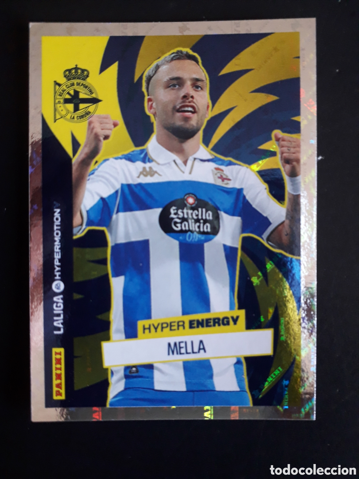 Cromos de F&uacute;tbol: MELLA DEPORTIVO CORU&Ntilde;A HYPER ENERGY N&deg; 471 LALIGA HYPERMOTION 25 26 2025 2026 PANINI PEDIDO M&Iacute;NIM 3&euro;