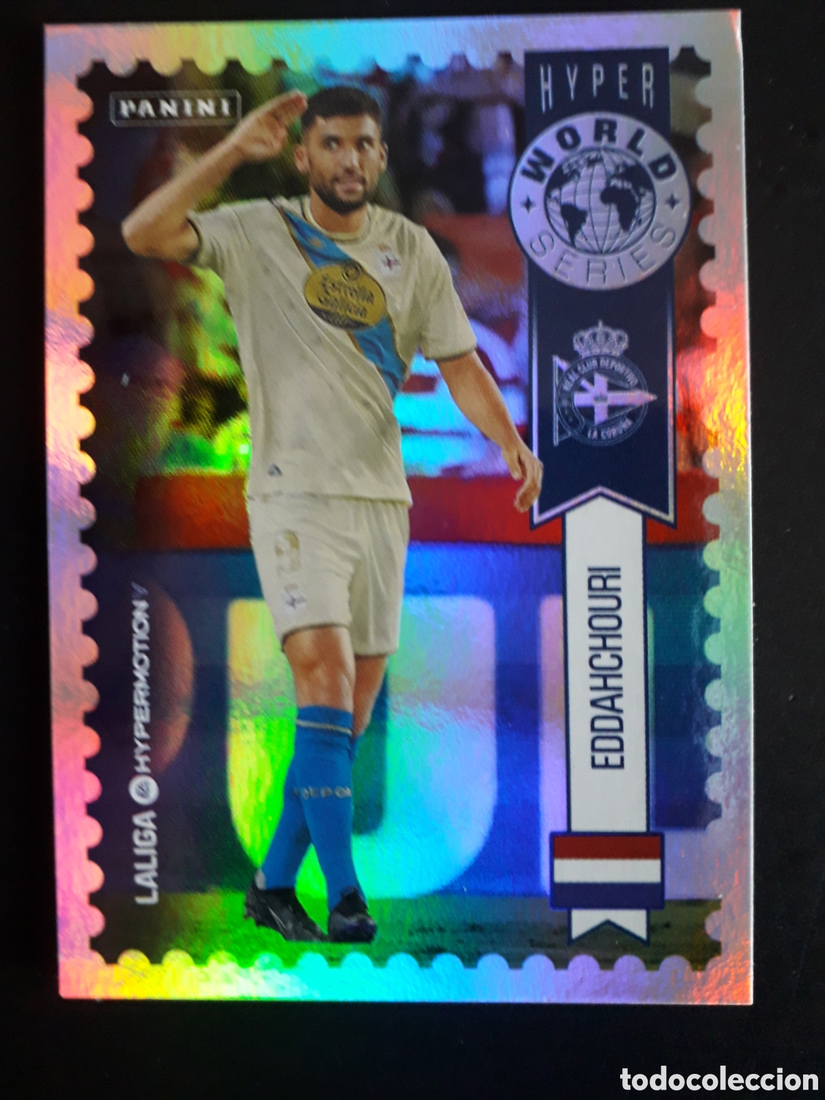 Figurine di Calcio: EDDAHCHOURI DEPORTIVO CORU&Ntilde;A HYPER WORLD N&deg; 443 HYPERMOTION 25 26 2025 2026 PANINI PEDIDO M&Iacute;NIMO 3&euro;